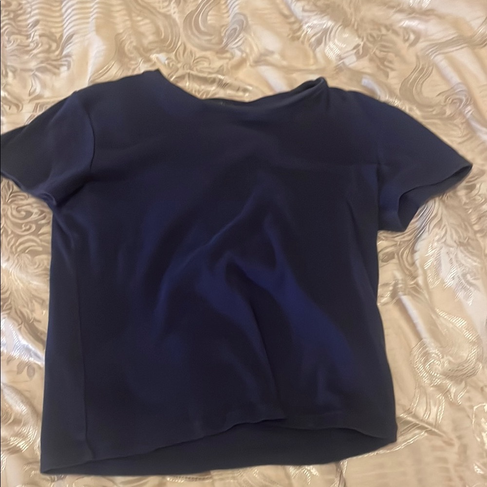 Brandy Melville navy baby tee